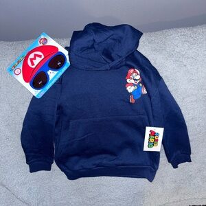 Nintendo Super Mario Navy Blue Kids Hoodie